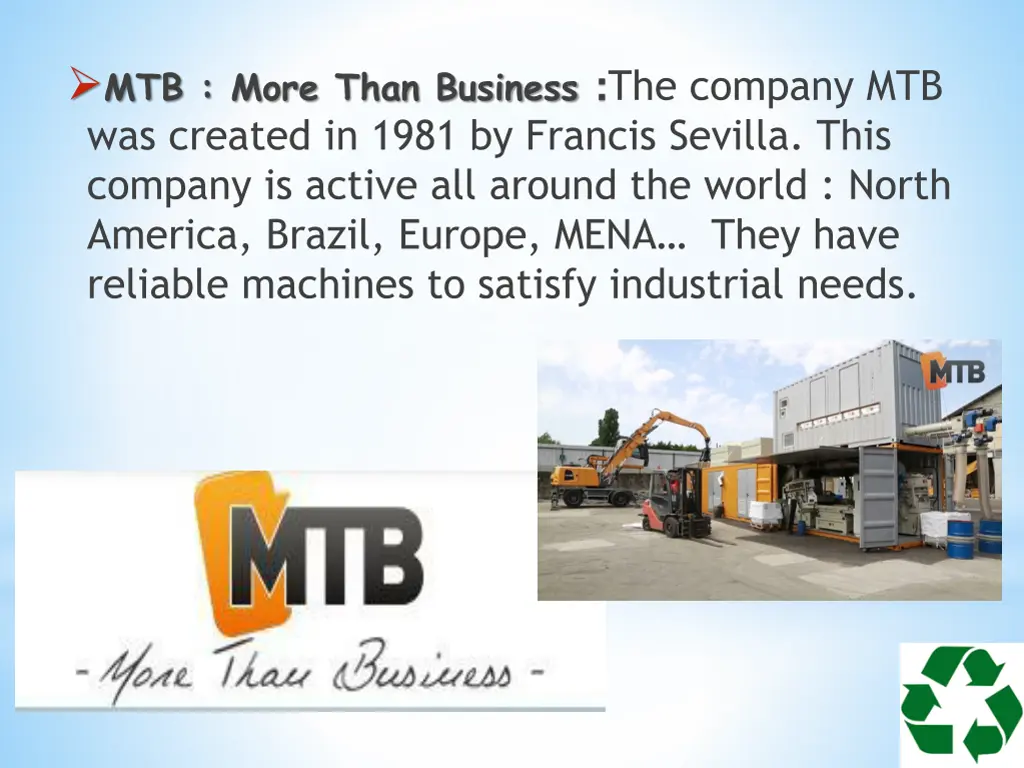 mtb more than business the company