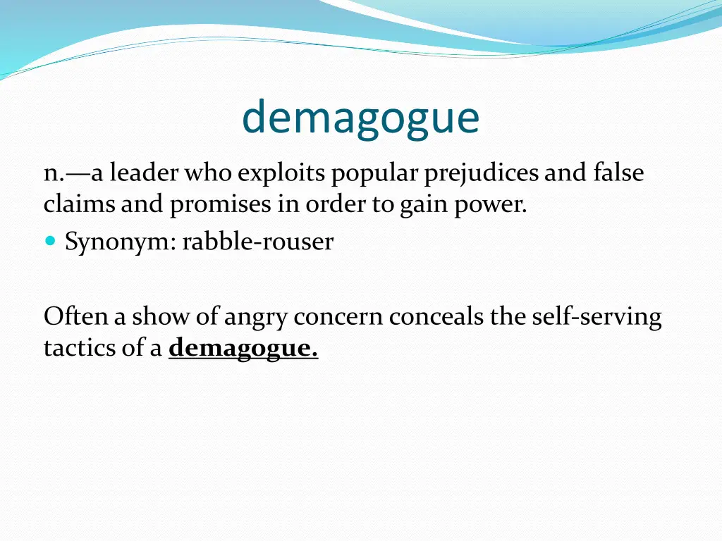 demagogue