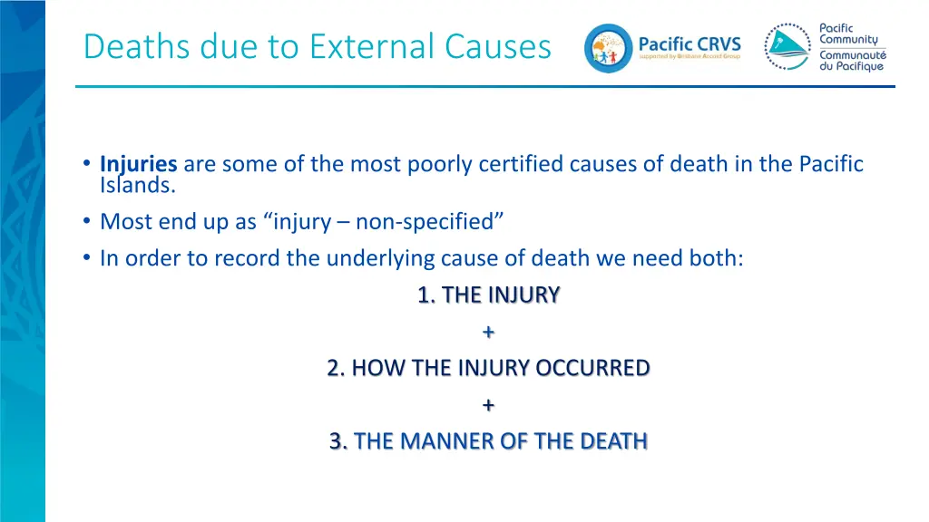 deaths due to external causes