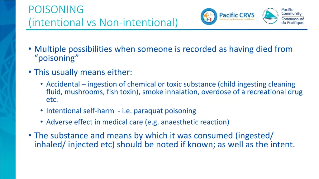 poisoning intentional vs non intentional