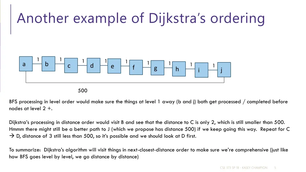 another example of dijkstra s ordering