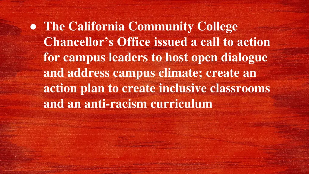 the california community college chancellor