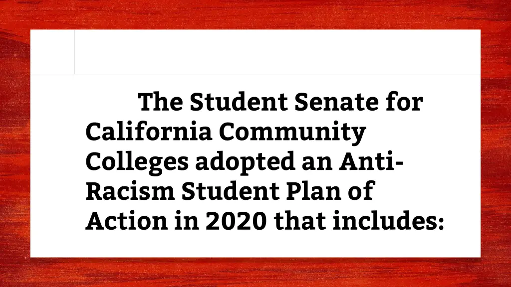 the student senate for california community