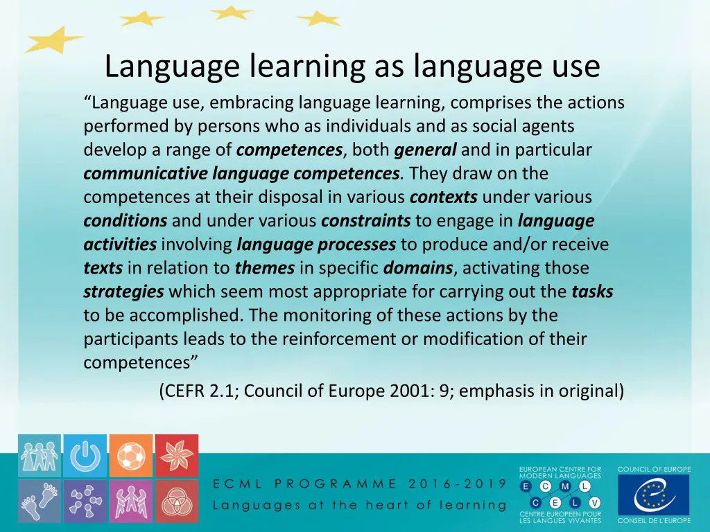 language learning as language use language