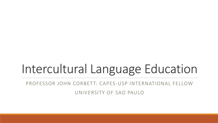 intercultural language education