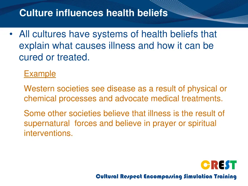 culture influences health beliefs