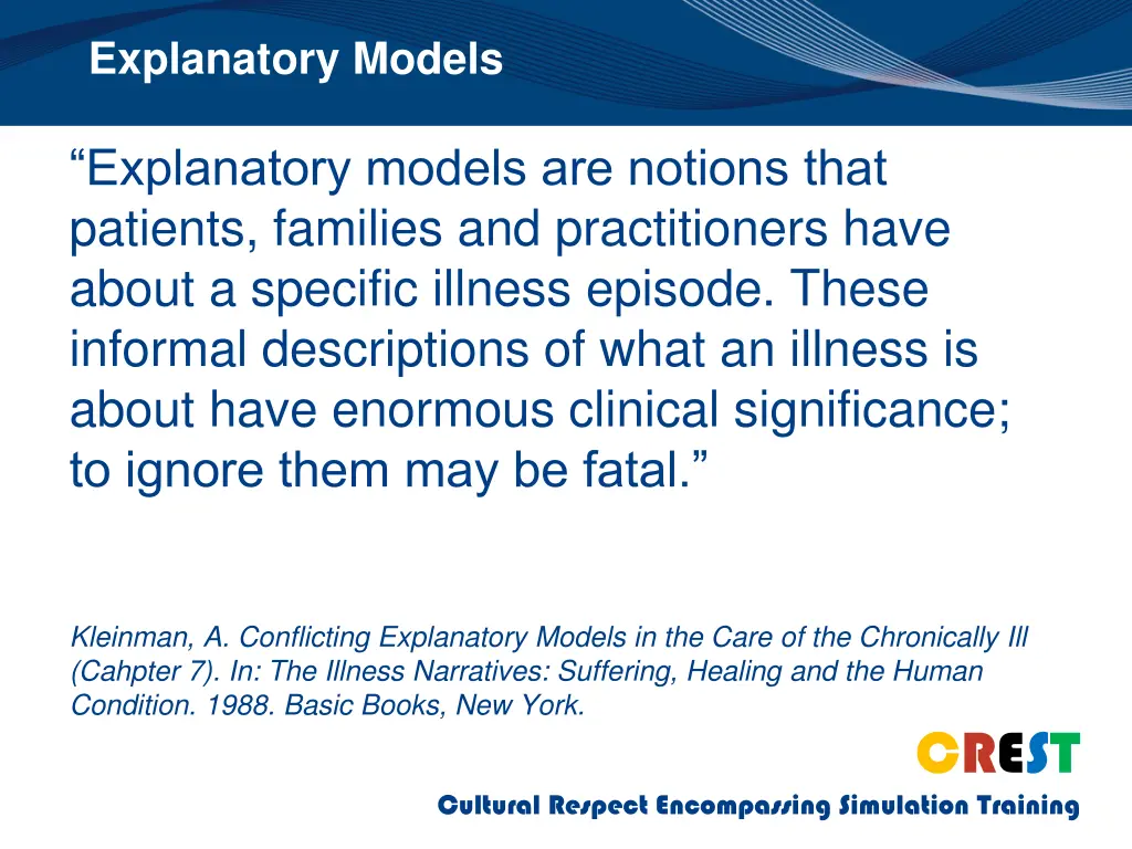 explanatory models