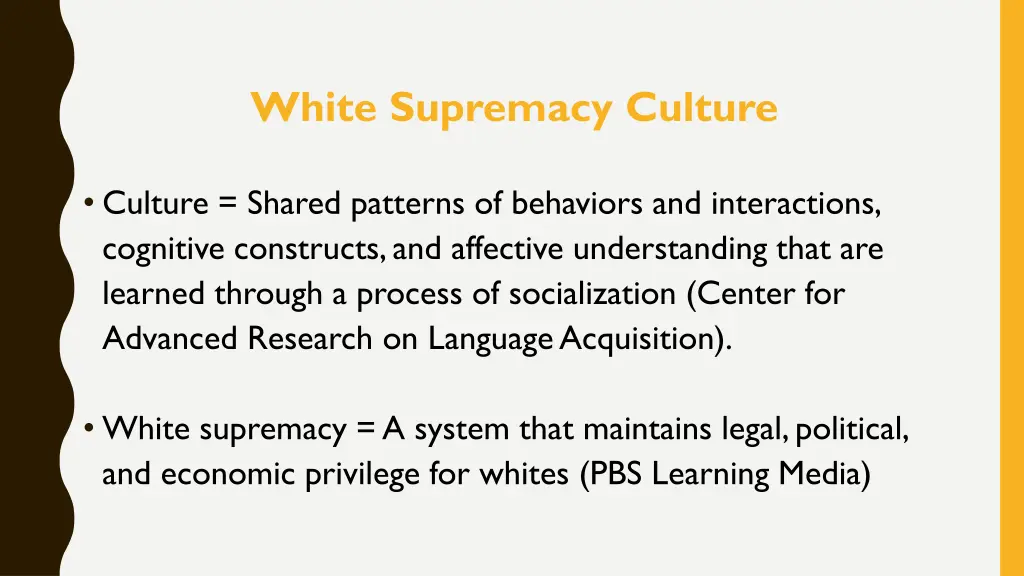 white supremacy culture