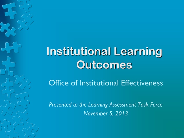 institutional learning outcomes