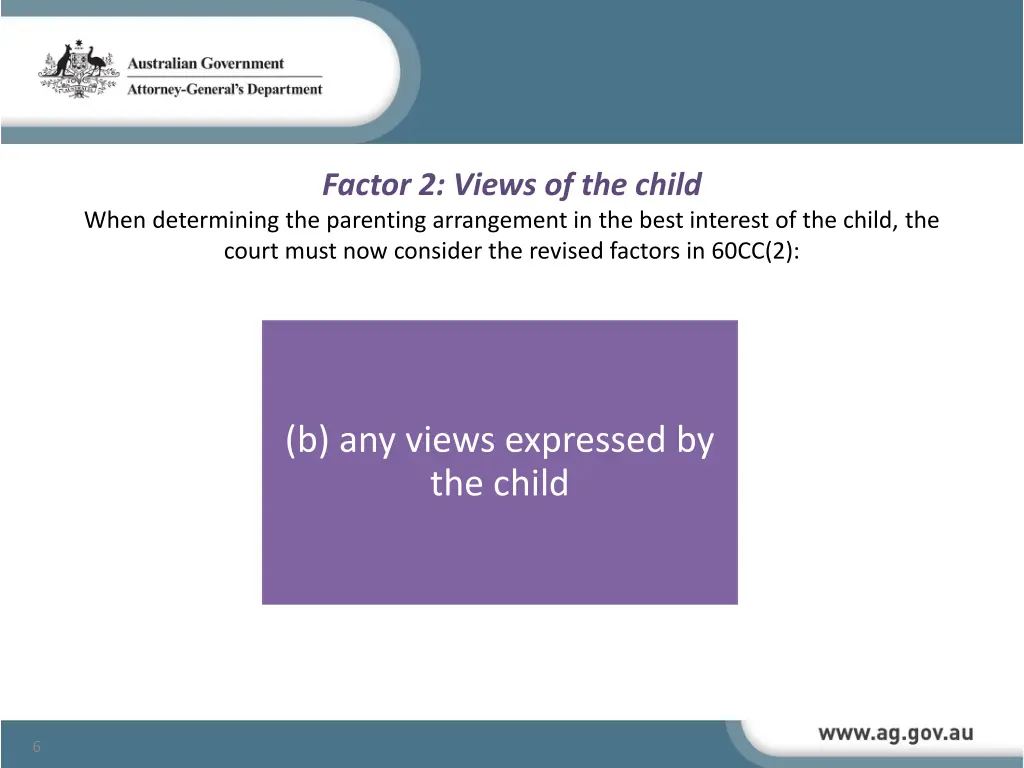 factor 2 views of the child