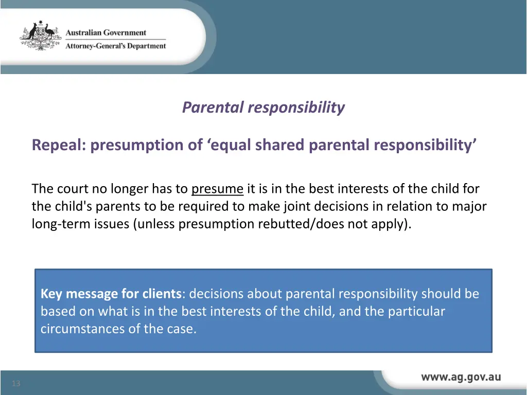 parental responsibility