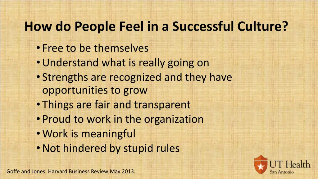 how do people feel in a successful culture