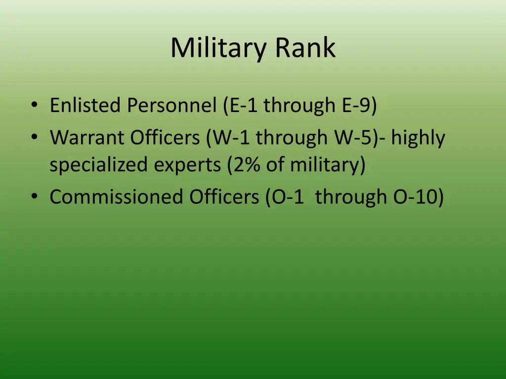 military rank