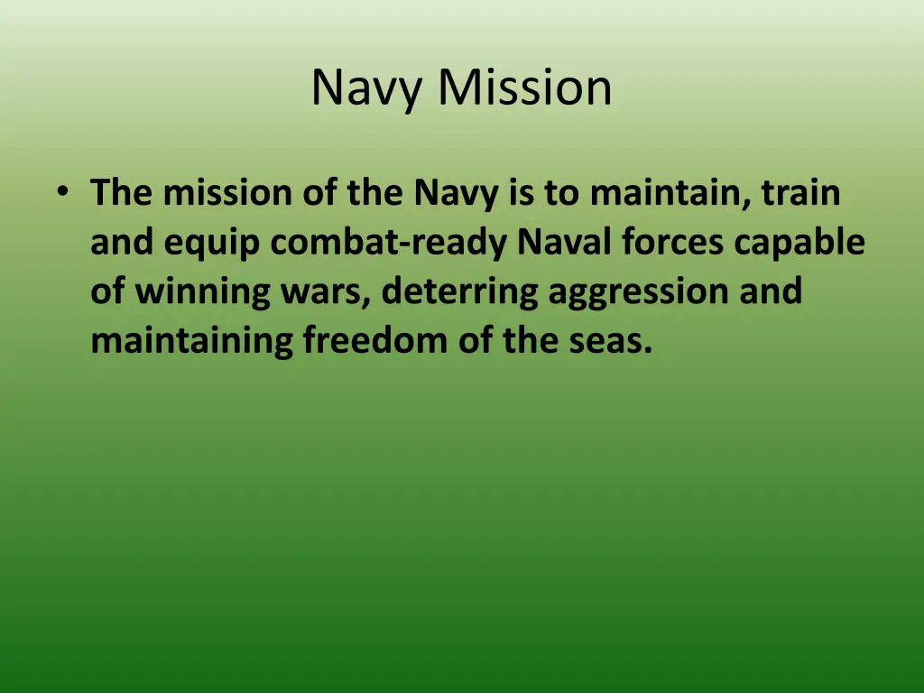 navy mission