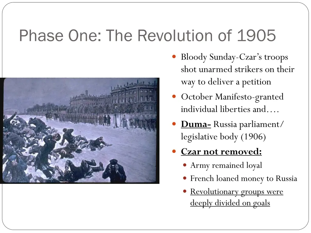 phase one the revolution of 1905