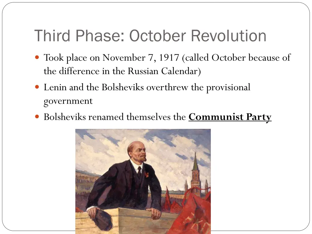 third phase october revolution