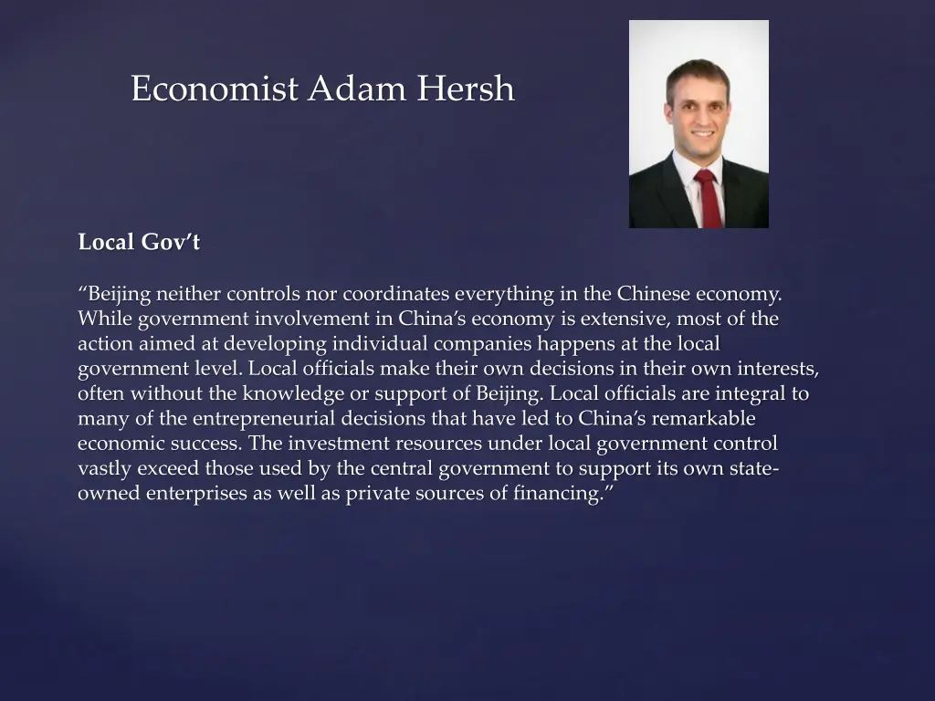 economist adam hersh