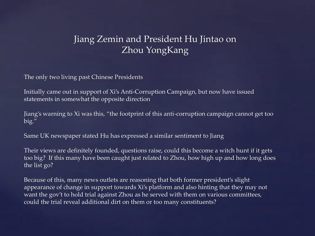 jiang zemin and president hu jintao on zhou