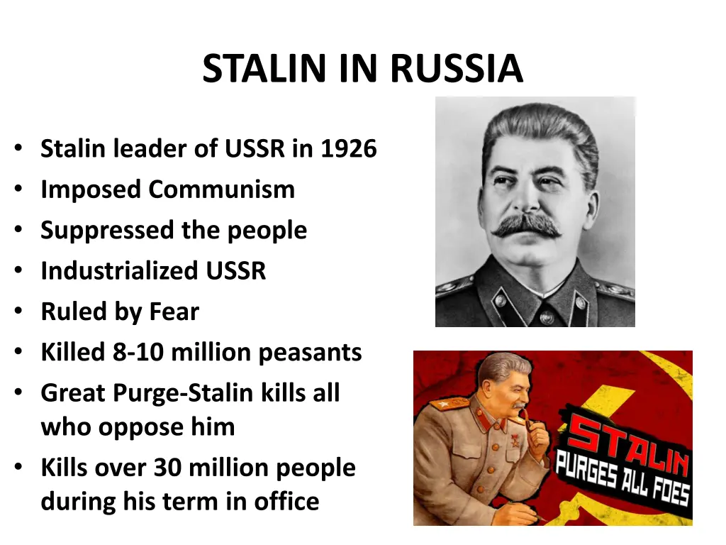 stalin in russia