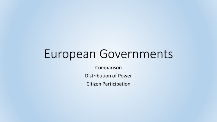 european governments