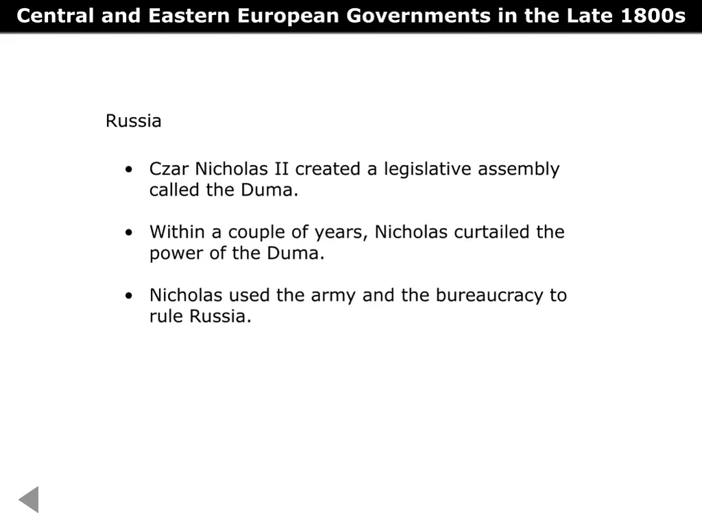 central and eastern european governments 2