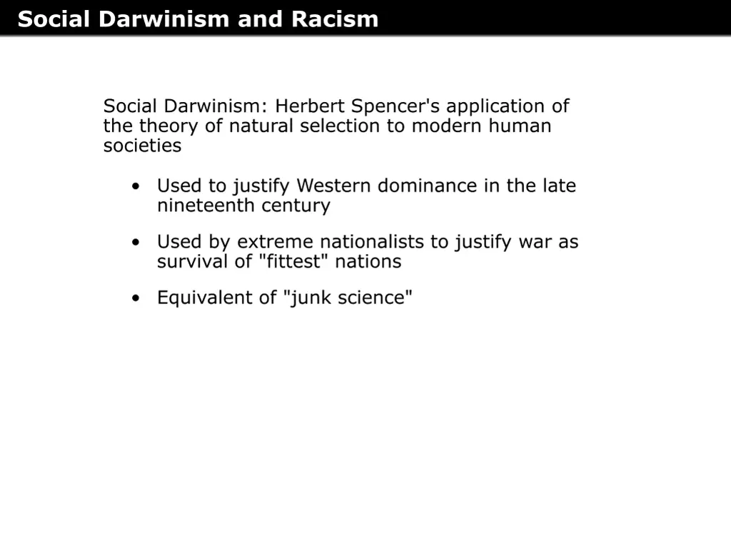 social darwinism and racism