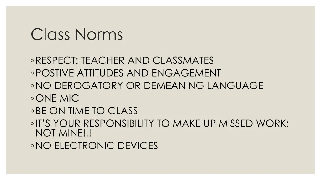 class norms