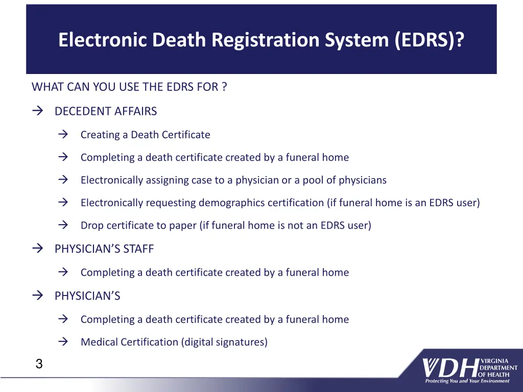 electronic death registration system edrs 1