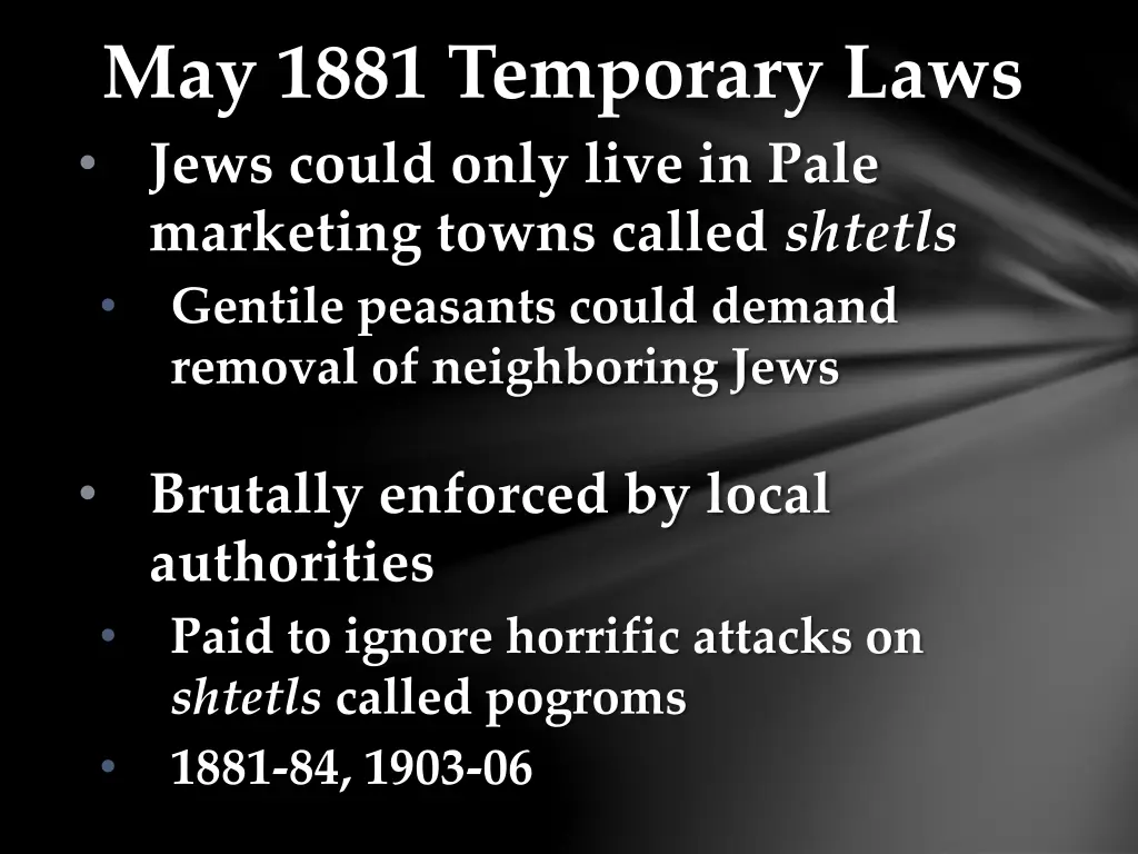 may 1881 temporary laws