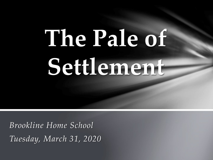 the pale of settlement