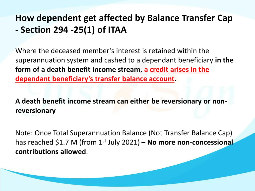 how dependent get affected by balance transfer