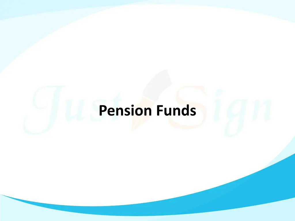 pension funds