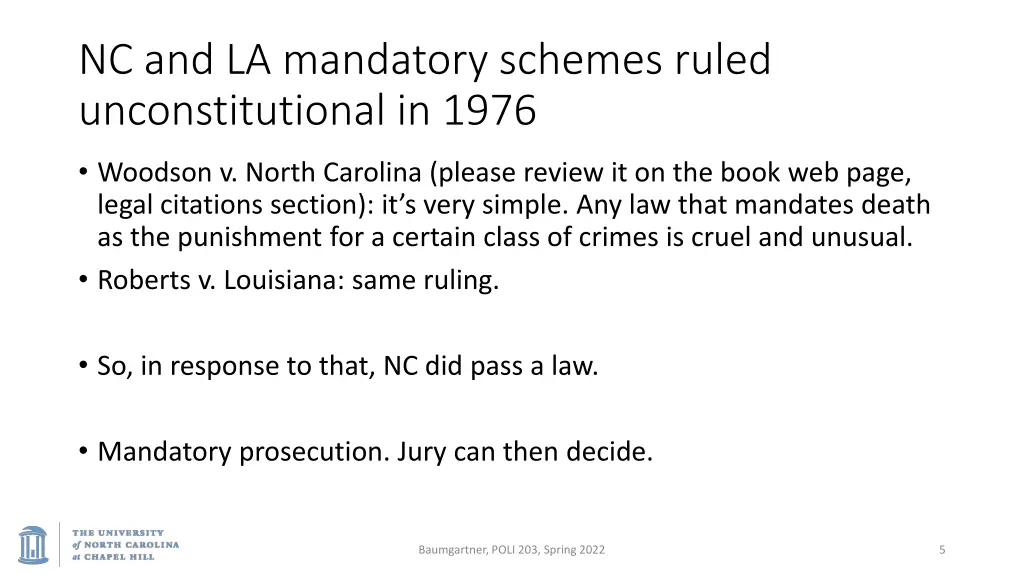 nc and la mandatory schemes ruled