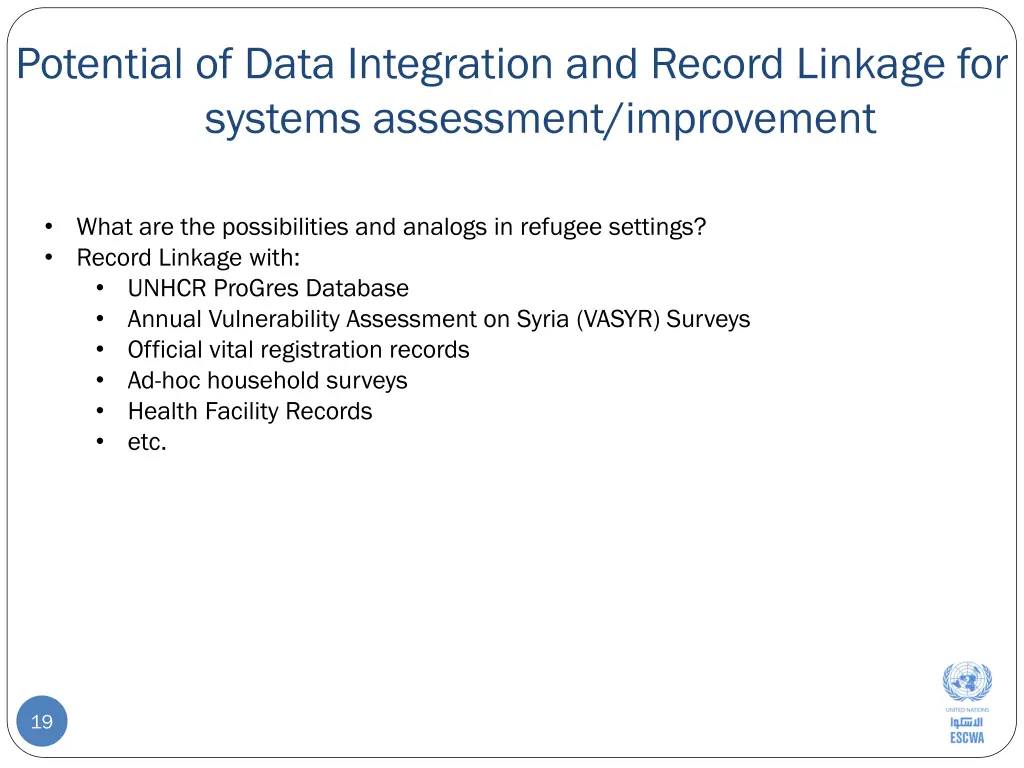 potential of data integration and record linkage 1