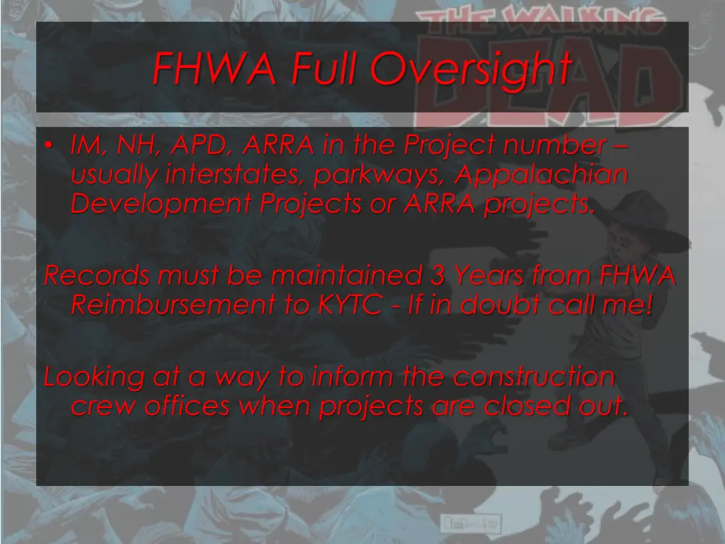 fhwa full oversight