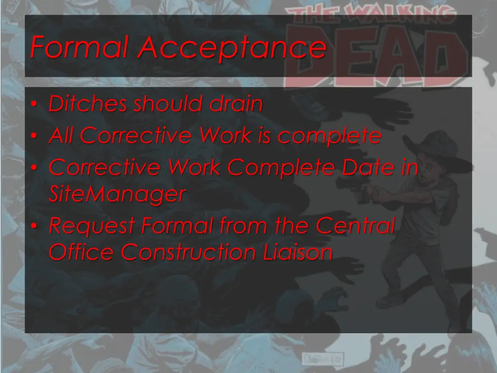 formal acceptance