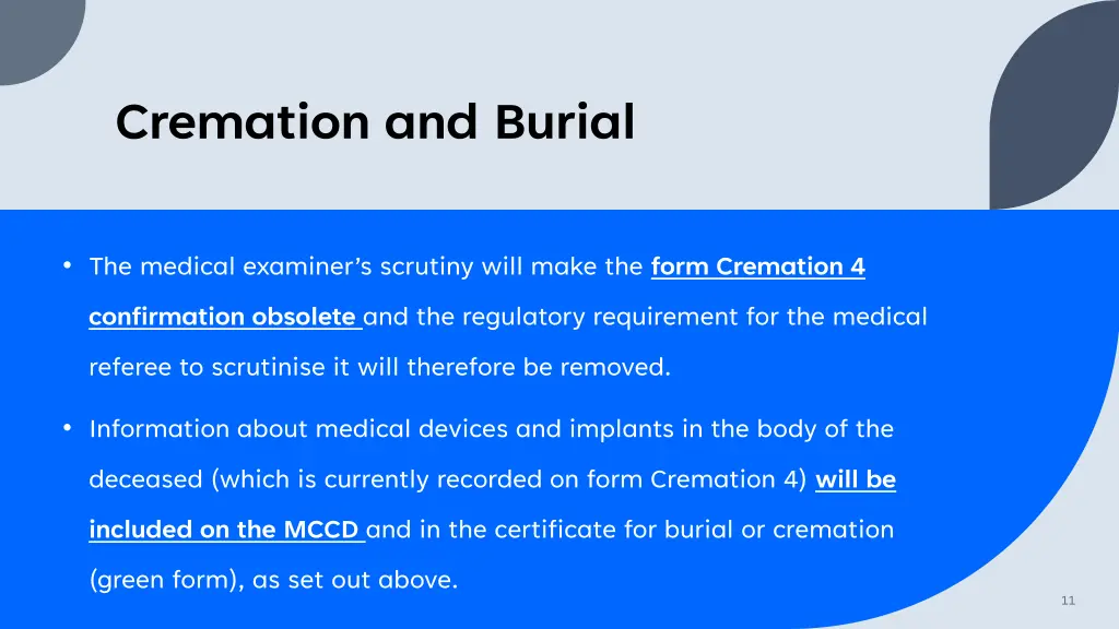 cremation and burial