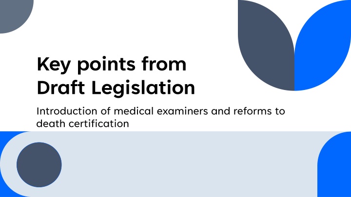 key points from draft legislation introduction