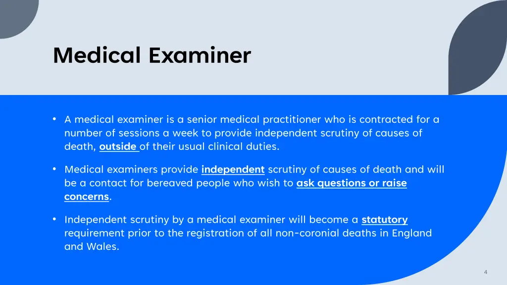 medical examiner