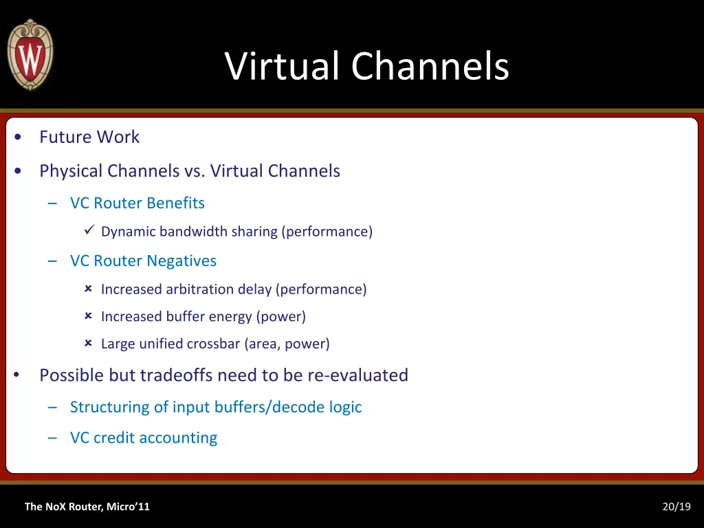 virtual channels