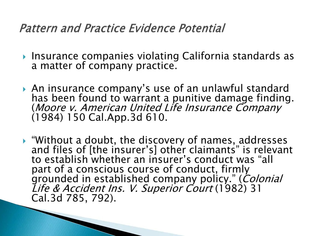 insurance companies violating california