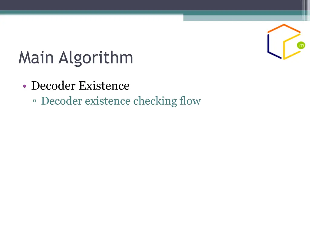 main algorithm 4