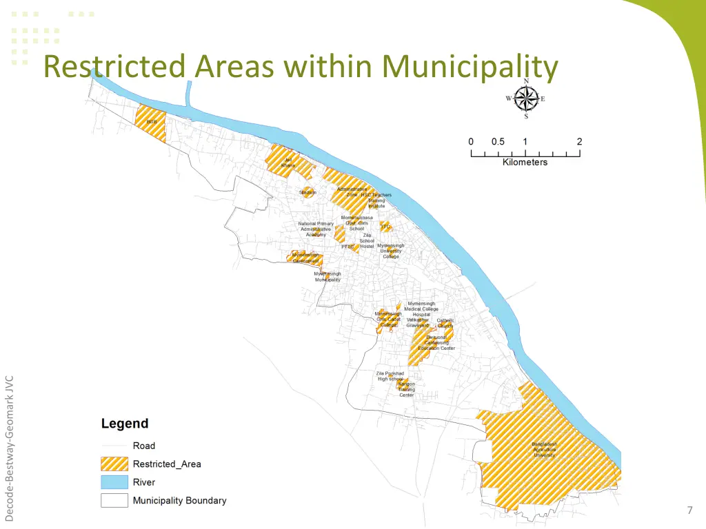 restricted areas within municipality