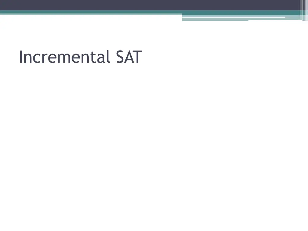 incremental sat