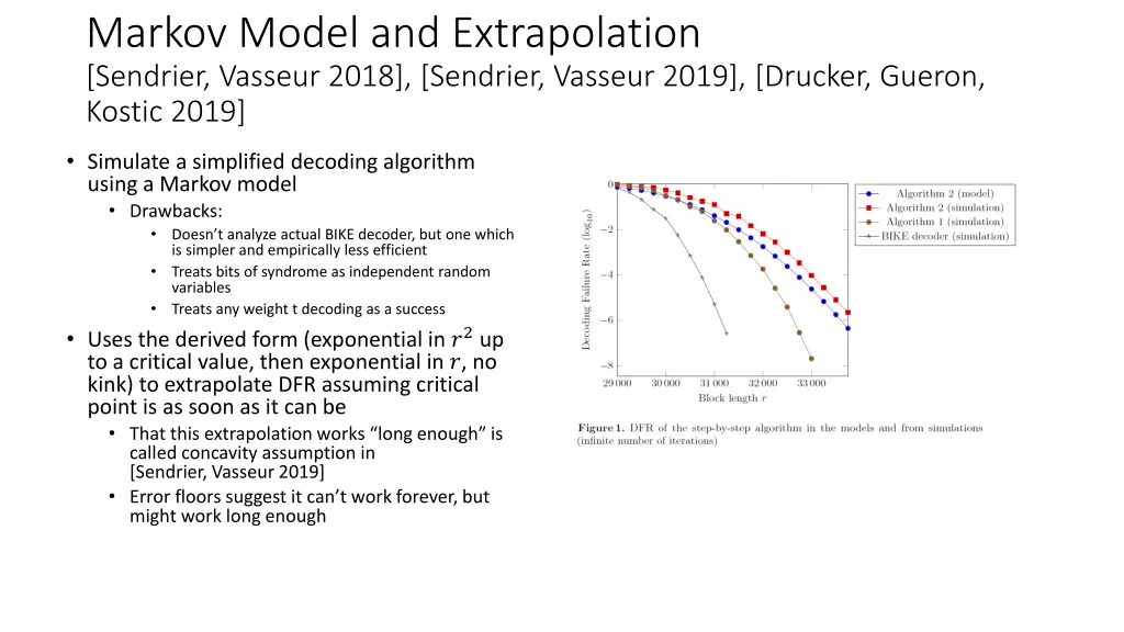 markov model and extrapolation sendrier vasseur