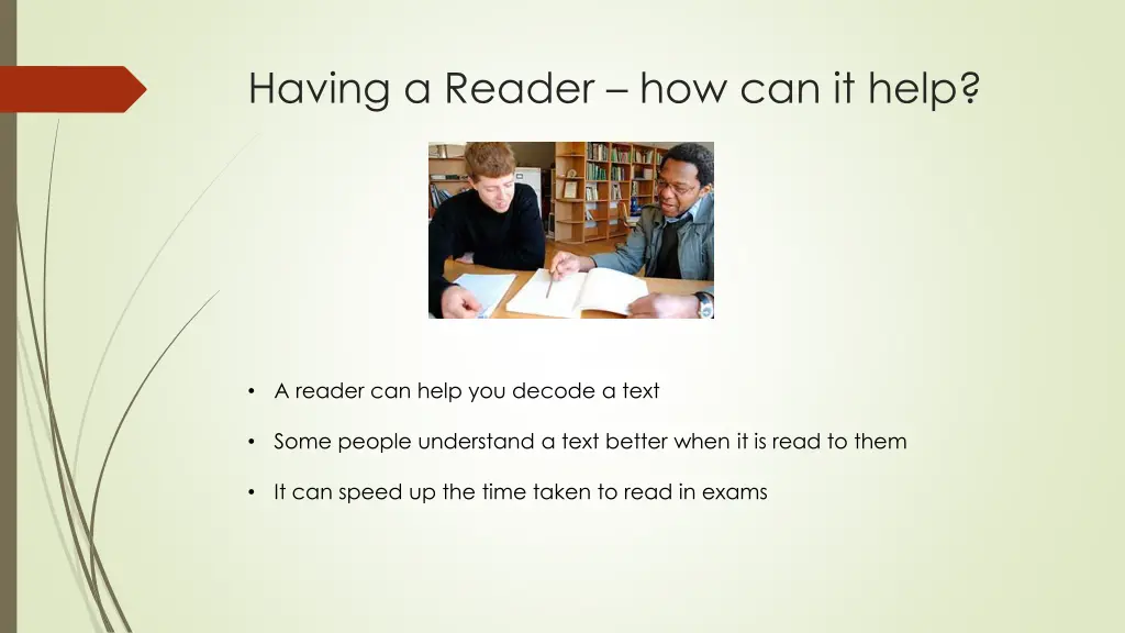 having a reader how can it help