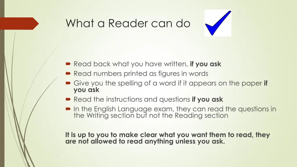 what a reader can do