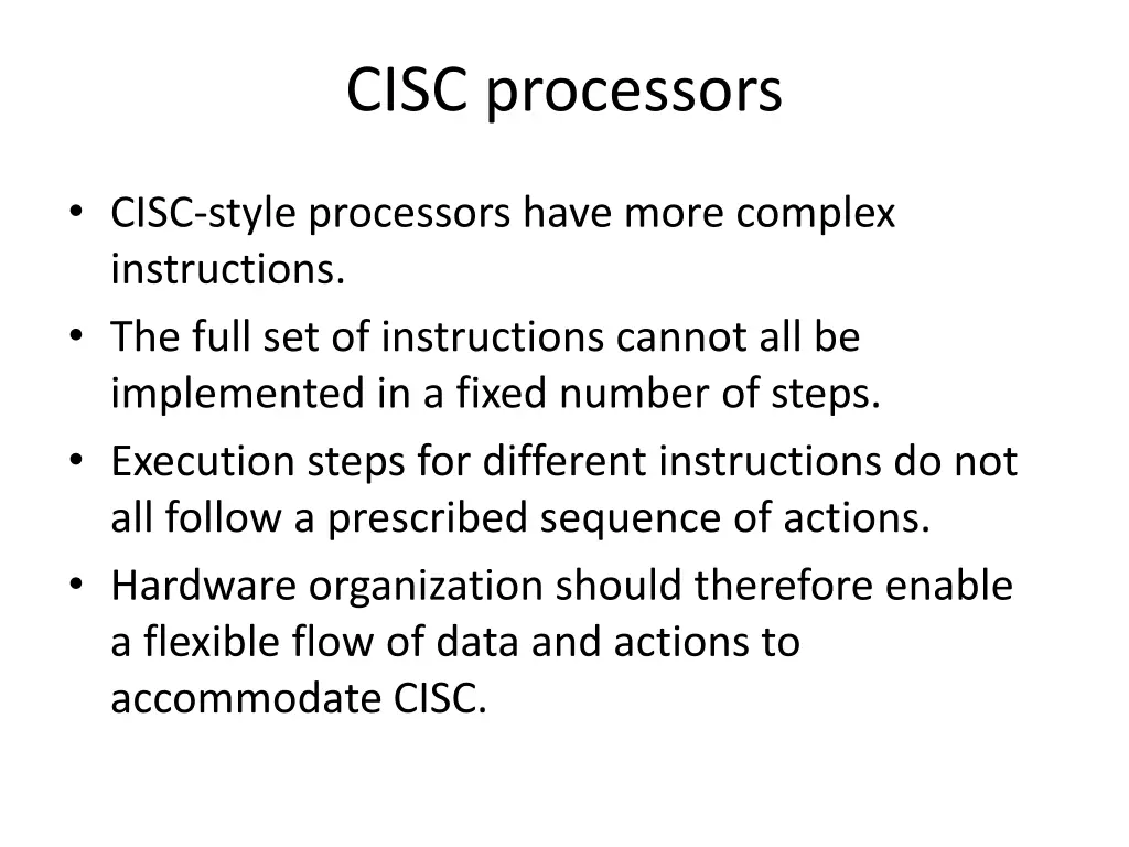 cisc processors