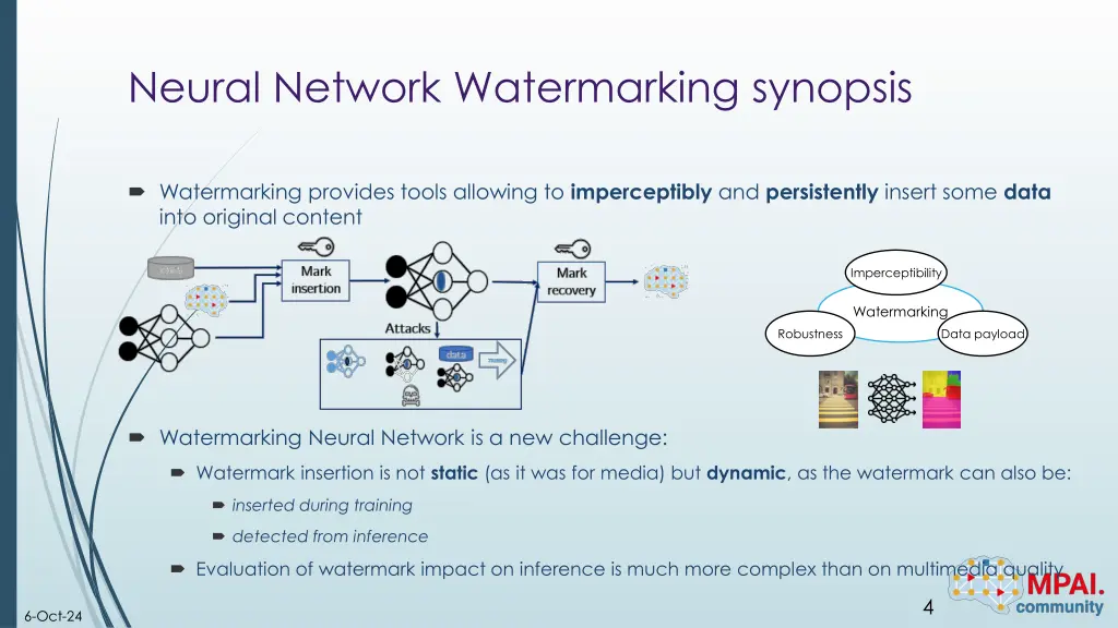 neural network watermarking synopsis