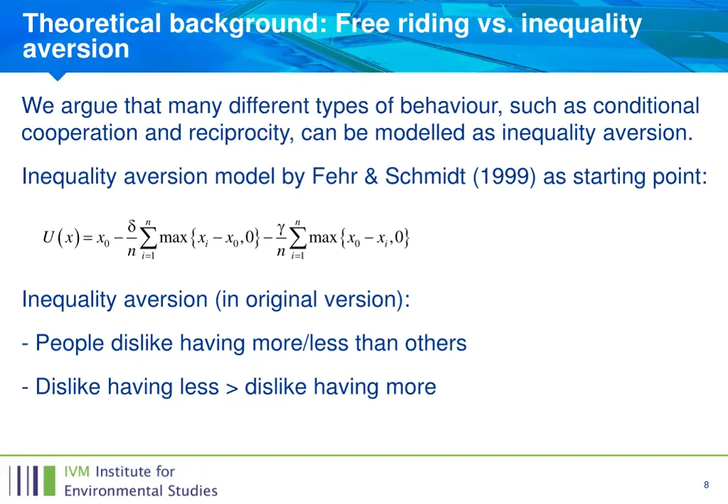 theoretical background free riding vs inequality